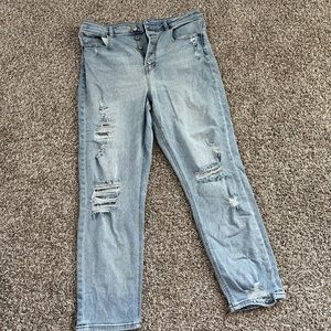 Ripped mom jeans